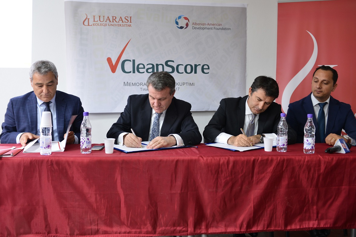 CleanScore MoU Signing at Luarasi University