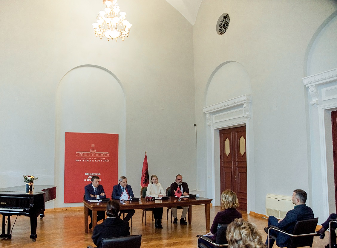 The signing of the Memorandum of Understanding for the Albanian Jewish Museum on the International Holocaust Remembrance Day